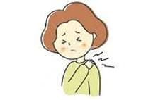 体調不良の女性